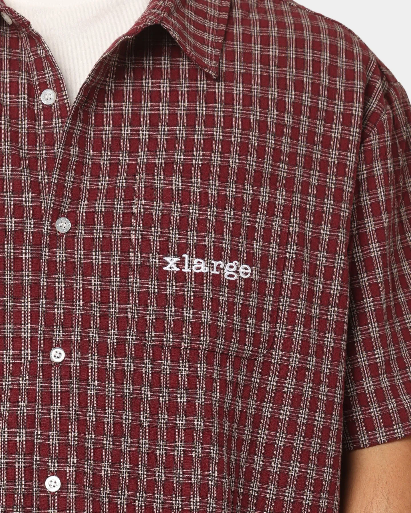 XLARGE Button Up Check Shirt Port
