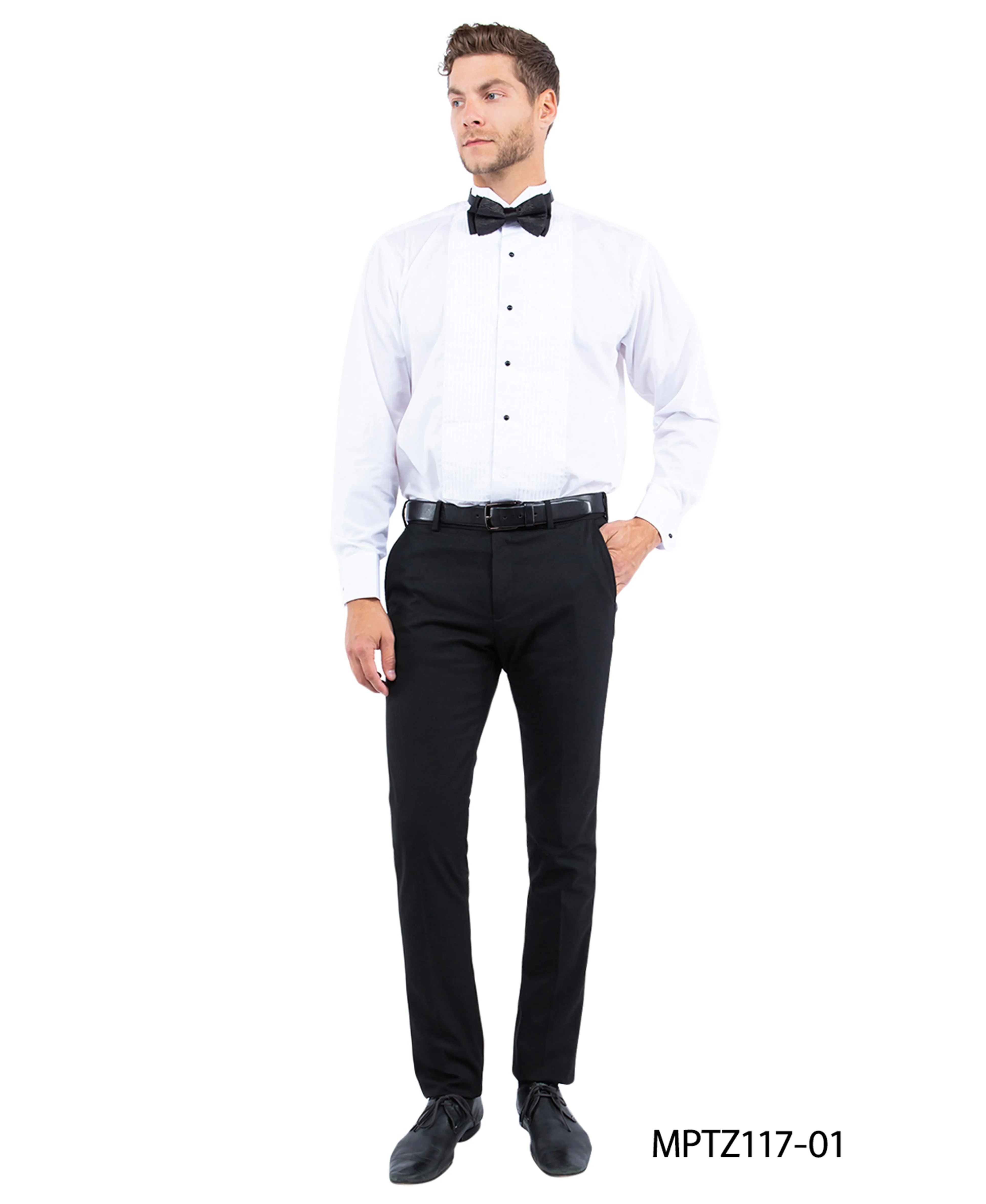 Zegarie Slim Fit Tuxedo Separates Pants, Black w/ Satin Trim