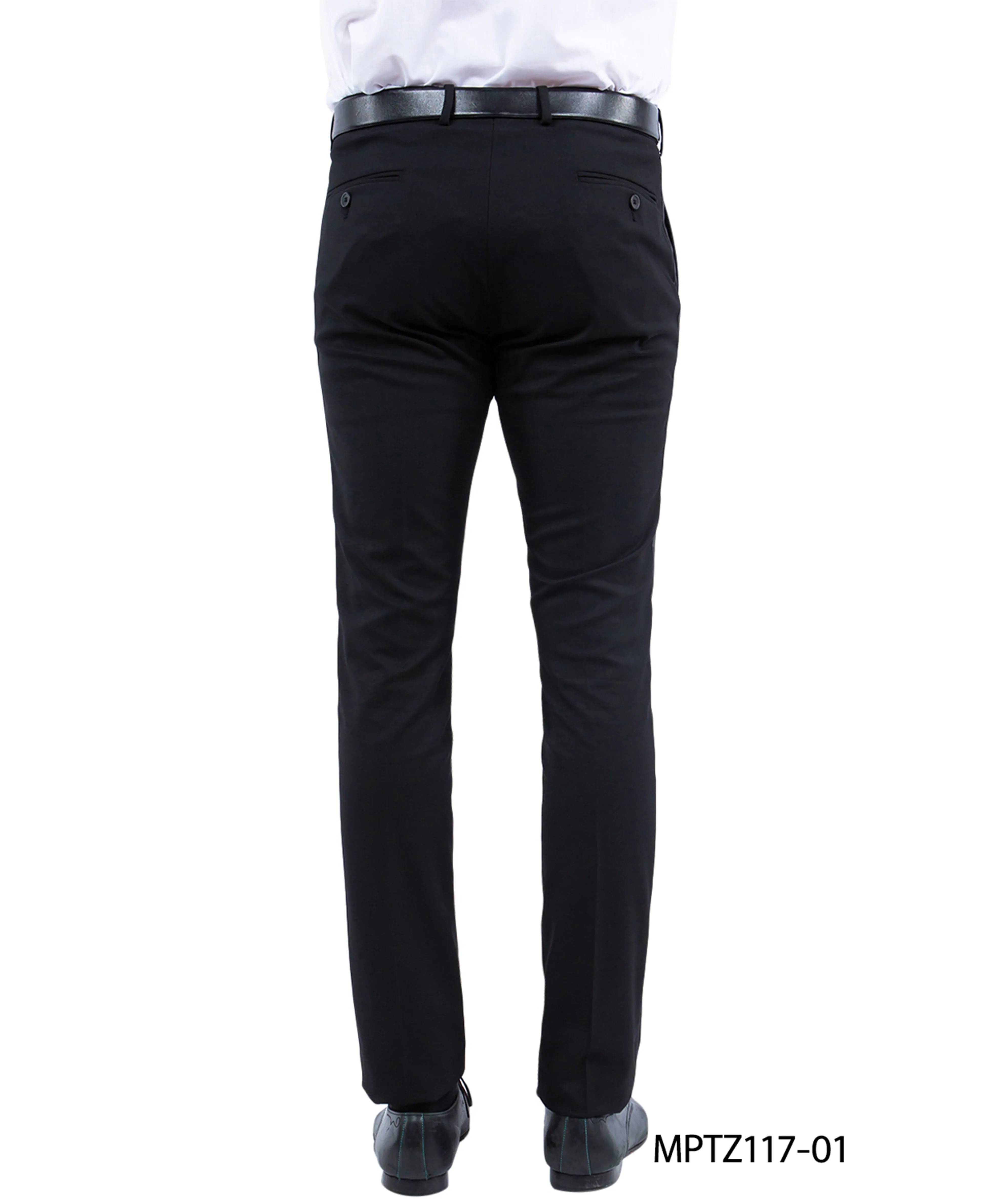 Zegarie Slim Fit Tuxedo Separates Pants, Black w/ Satin Trim